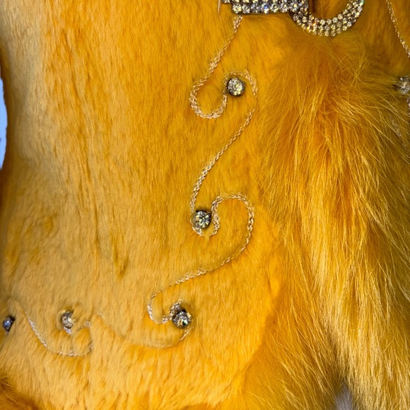 Vintage Yellow Lamb Fur Jacket ✨ - Picture 4 of 9